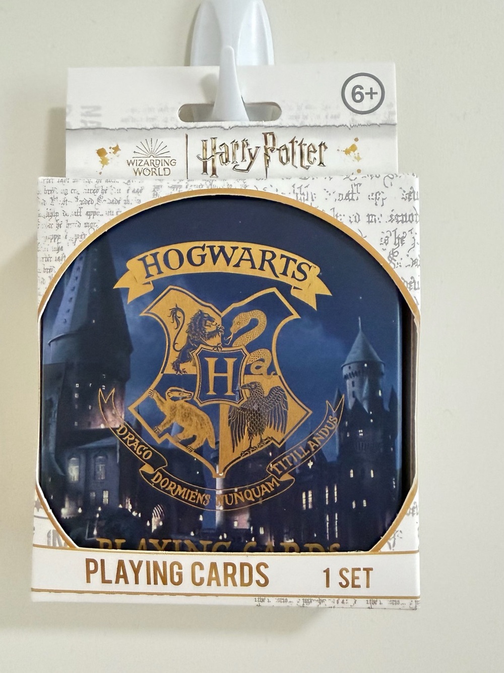 Warner Bros. Harry Potter Hogwarts Playing Cards - Navy Blue & Gold